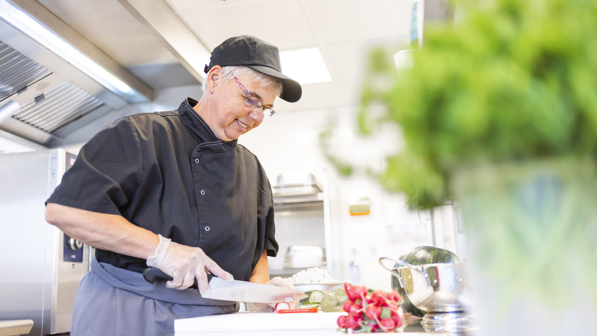 Regionale und frische Speisen.